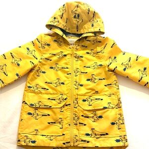 Carter's Yellow hooded rain jacket - size 6!